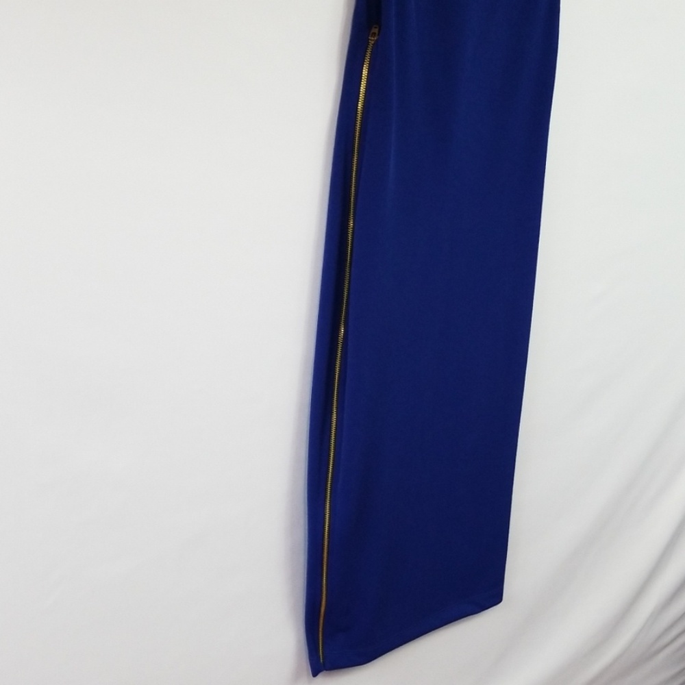 π Navy Blue Bodycon Side Zipper - Picture 5 of 8
